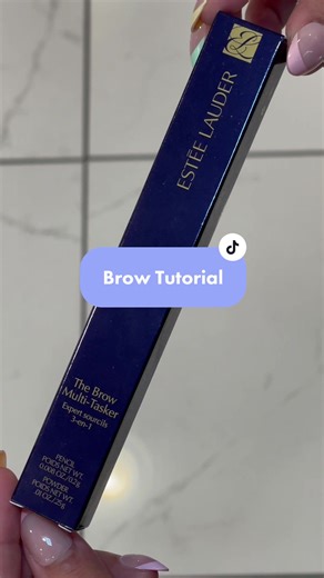 Brow Tutorial using Estee Lauder's Brow Multi Tasker💙 #esteelauder #esteebeautyadvisor