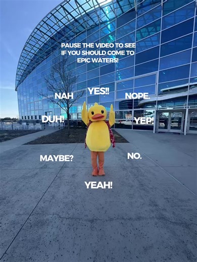 Pause the video and let Waddles decide your Spring Break plans 👀 Where his hand lands = your answer. Good news? Every answer leads to waves, slides, and nonstop indoor fun at Epic Waters 🌊☀️ 🎟️ Grab your tickets now before Spring Break fills up! #SpringBreakAtEpic #EpicWaters