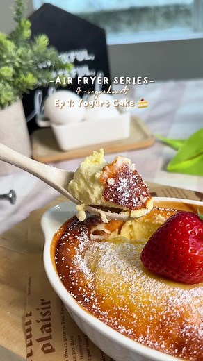 Yogurt Cake🍰🥛 Last-minute cake recipe alert! 🎉 Whip up this yogurt cake in a flash using just 4 simple ingredients and your air fryer. Prepare to be amazed by its unbelievably creamy and soft texture. Plus, it leaves your house smelling like a sweet paradise. 🥰 Full Recipe 👉🏻 https://www.maykawaiikitchen.com/post/yogurt-cake Find all the cute tools and gadgets featured in my video right in my Amazon store font! Link in bio for some fun kitchen magic. 🛒✨ #yogurtcake #yogurtcakerecipe #airf