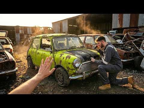 Mr Bean's Mini Cooper Saved from the Scrapyard | Rust to Showroom 4K ASMR