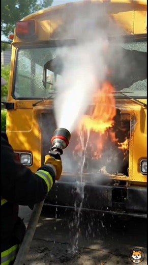 🚌 Bus Fire Knockdown! Satisfying Engine Compartment Advance