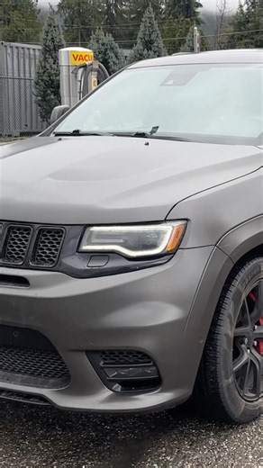Matte grey Jeep SRT walk around