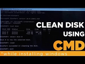 HOW TO FORMAT DISK WITH CMD #partition in windows 10 during installation