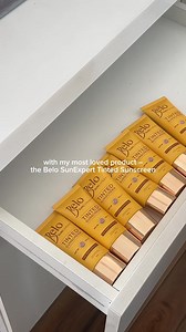 Beauty drawer goals! 😍☀️ When the #BeloSunExpert Tinted Sunscreen is your most-loved product… you always need to have back up 🤎 With its skin like tint, high sun protection, and lightweight feel – we won’t blame you for stocking up 😉 | Belo SunExpert