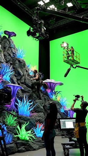 avatar shooting green screen | behind the camera