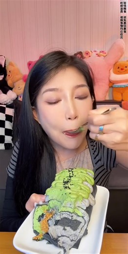 34K views · 889 reactions | Black Sesame Cake Melaleuca | Delicious Eats | Jiao Asmr | Jiao Asmr | Facebook