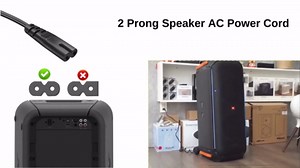 AC Power Cord Compatible with JBL PartyBox 320 310 110 120 100 200 300 710 1000 Portable Party Speaker ONN Large Party Speaker Replacement 2 Prong Charger Cable 3 Feet