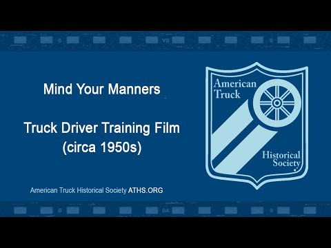 Mind Your Manners : Truck Driving Training Film (circa 1950s)