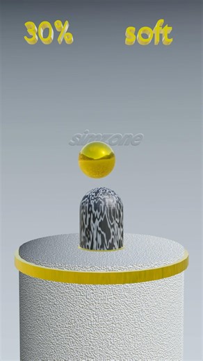 "Watch the Mind-Blowing Transformation: 0% - 100% Soft Body sphere Simulation in Action!"