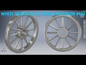 Wheel in Autodesk Inventor || Inventor Tutorial for Beginners || Autodesk Inventor Tutorials || 3d