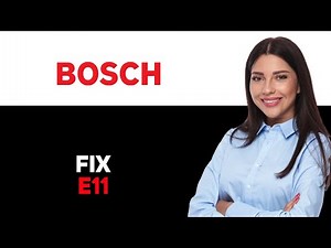 How To Fix The Bosch Dishwasher E11 Error Code Meaning Causes Solutions 2025