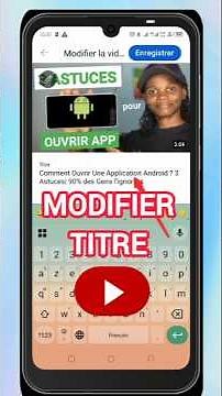 Comment Modifier le Titre d'une Vidéo Youtube sur Smartphone ? app #youtube #smartphone #video