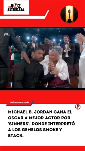 #MichaelBJordan gana el #Oscar a Mejor Actor