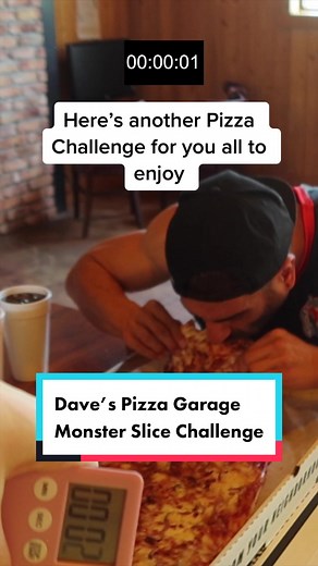 Dave's Pizza Garage Monster Slice Challenge in Tallahassee