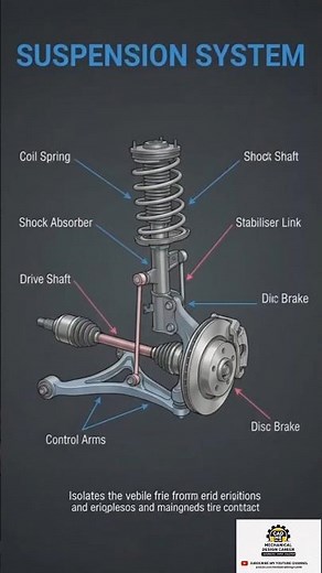 suspensionsystem mechanical Design #automobile #3ddesign #viral #trending #SolidWorks #CAD #catiav5