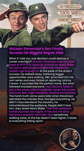 McLean Stevenson's Son Finally Reveals His Biggest Regret After Leaving MASH #shorts