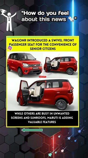 In a move that truly focuses on real-life needs, Maruti Suzuki has added a swivel front passenger