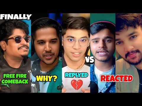 Finally Gyan Gaming Comeback In FF 🙏| Youtubers React UG Ayush & Tonde Gamer 😡| Desi Gamer Reply ⁉️