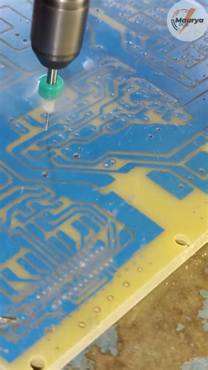 1mm PCB Drilling Process 🔧 | Single Layer PCB Production