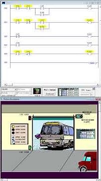 PLC Ladder Logic Garage Door Test #automation #simulation