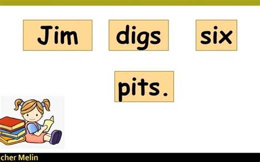 CVC sentences short vowel i
