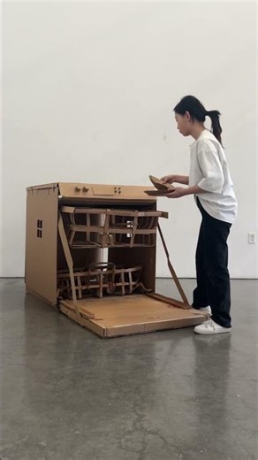Cardboard Dishwasher Demonstration