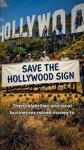 The Hollywood Sign Was Never Meant to Stay 😱 | Amazing Hollywood Facts #shorts #interesting