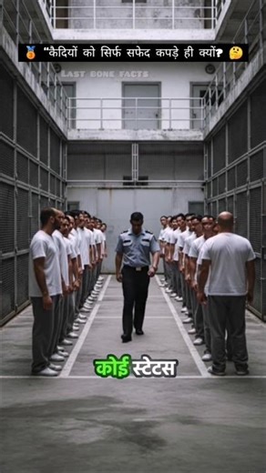 👉 Why Prisoners Wear White Clothes 😨 | Hidden Jail Secret #darkfacts #shorts