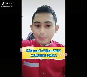 Troubleshooting Microsoft Office 2010 Activation Failed Issue