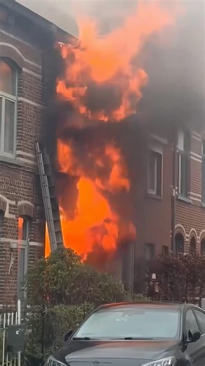 Incendie important à Leuven (Louvain)