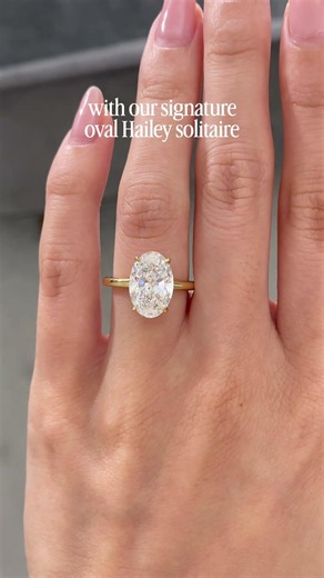 The Perfect Low-Profile Oval Solitaire