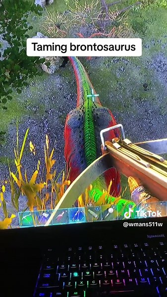 Taming all lost island dinos ep 81 brontosaurus #greenscreen #ark #ark2nd #arksurvivalevolved #lostIsland