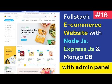 #16 Full Stack E-Commerce Website Using React JS, MongoDB, Express Js, Node Js , Material UI 2024 🔥