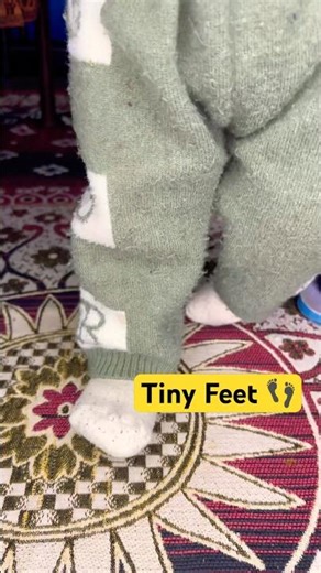 Tiny Feet Taking First Brave Steps 👣🥹 | Baby First Walk #shorts