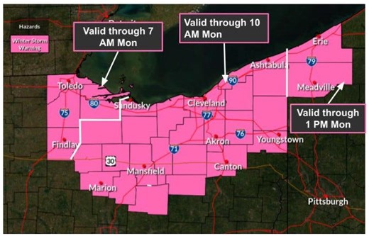 Snow takes aim at Erie area as winter storm arrives Jan. 25