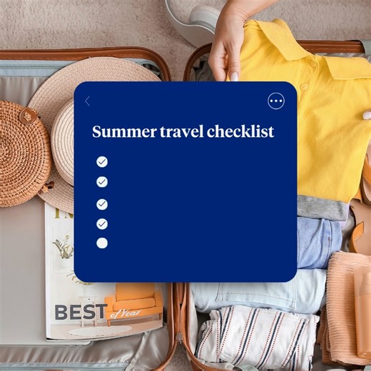 Planning ahead may make it easier to stay healthy on your summer vacation. Get five easy tips. https://uhc.care/cpxbn6 | UnitedHealthcare