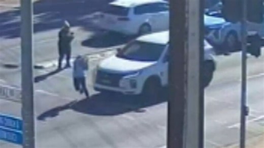 Young girl hit by car at pedestrian crossing