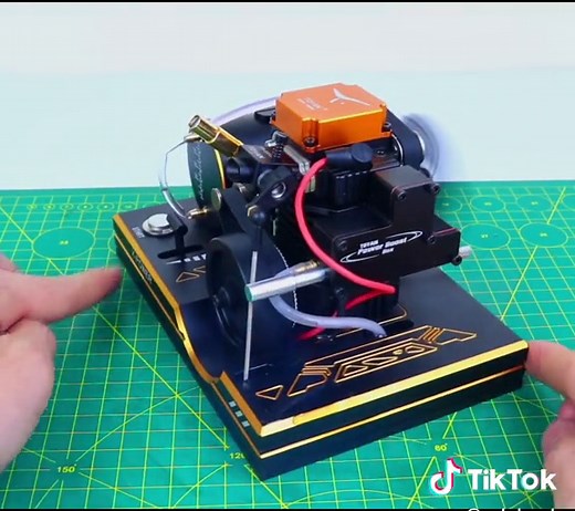 RC Nitro Engine Run Test #engine #diy #nitro