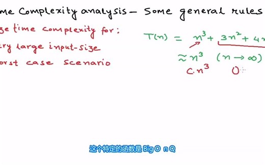 [mycodeschool复杂度分析4/4课]Time complexity analysis - some general rules