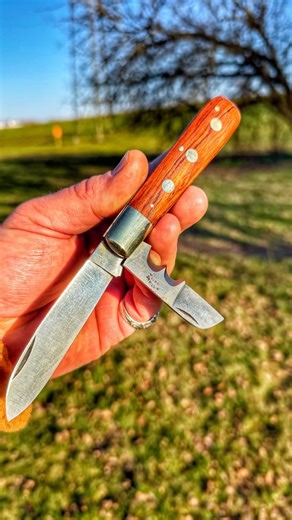 Vintage Christians Solingen—my first two-blade, three-rivet knife 🔪 #solingen #rivetknife #twoblade