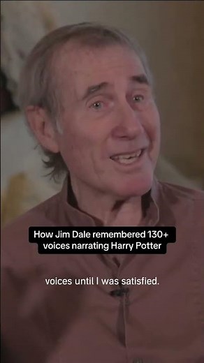 Jim Dale held the record for the number of voices he created for Harry Potter. Listen on Audible.