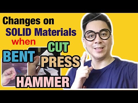 Changes on Solid Materials when Cut, Bend, Press and Hammered