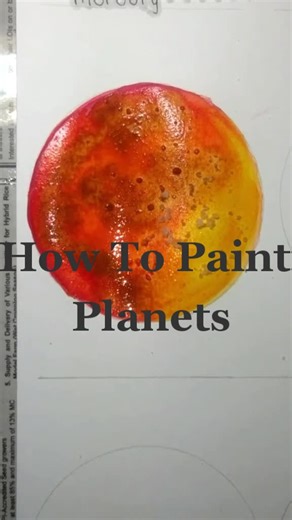 Learn How to Paint Mars in Watercolor