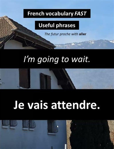 I'm going to wait / je...#french #frenchforbeginners #frenchvocabulary #frenchpronunciation