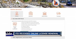 ITD releases online driver's license renewal, for some Idahoans
