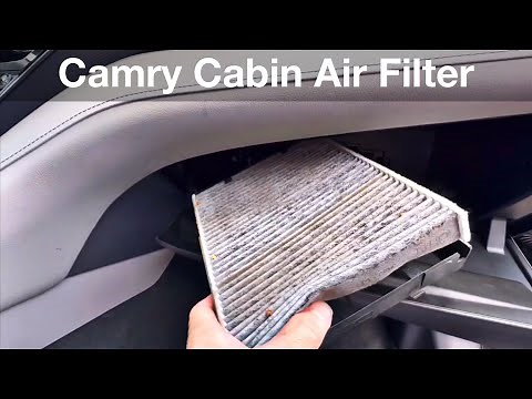 2018 - 2023 Toyota Camry How to locate and replace Cabin air Filter