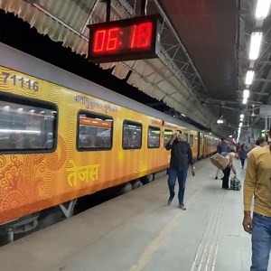 792K views · 21K reactions | અમદાવાદથી મુંબઈ તેજસ એક્સપ્રેસ ટ્રેન કે જેનું ભાડું પ્લેન કરતા પણ વધુ છે ahmedabad to mumbai tejas express train || tejas express rail || garv chhe gujarati chhu #garvchhegujaratichhu #TejasExpress #AhmedabadToMumbai #train #trainjourney | Garv Che Gujarati Chhu | Facebook