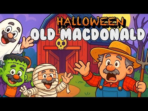 👻 Halloween Old MacDonald Had a Barn 🎃 | Fun, Spooky Kids Song & Nursery Rhyme
