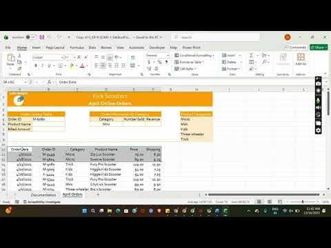 Illustrated Excel 2019 | Module 5: End of Module Project 1 | City Sports #illustratedexcel