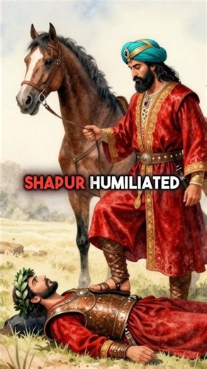 Roman Emperor Used as Human Step-Stool by Persian King